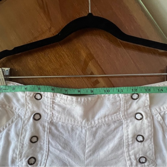 Linen Sailor Chic White Wide Leg Pants - Picture 9 of 10